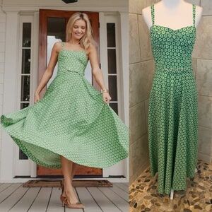 Antonio Melani x Style by Simkins Margo Printed Poplin Sweetheart Neck Dress